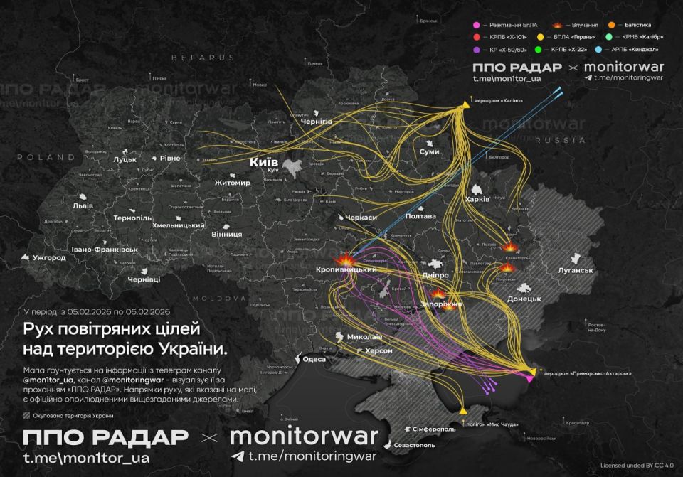 Гиперзвуковые "Кинжалы", Х-59 и дроны атакуют авиабазу ВСУ в Кировограде