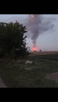 Последствия удара "Гераней" по газовым хранилищам, используемых в интересах ВСУ в районе г. Кировоград